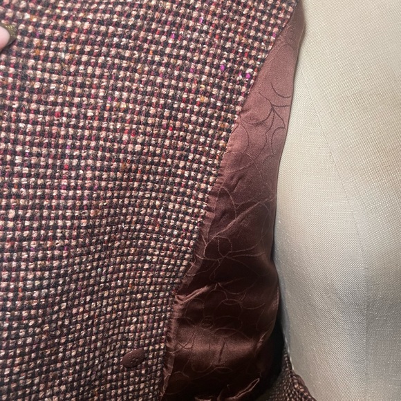 Chanel suit set fall 2001 , cropped jacked high waist shirt size 34 tweed - Picture 6 of 17